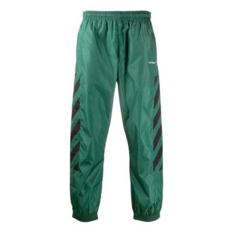 Pantalones de chándal para hombre con bordado de rayas diagonales Fw20
