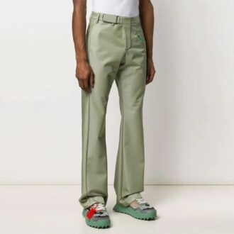 Pantalones de diseño liso, versión de corte ajustado