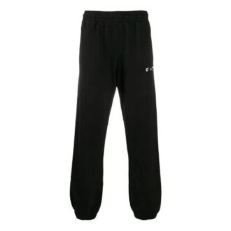 Pantalones de hombre con estampado de rayas diagonales, color negro
