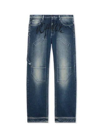 Pantalones de mezclilla Cherry Diagonal Twist Stack