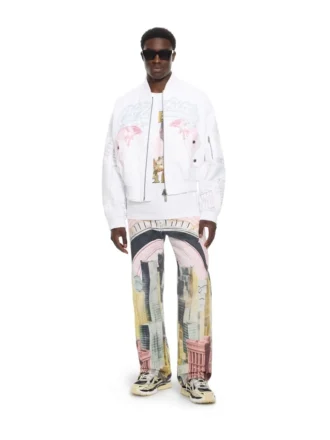 Pantalones de mezclilla Slim Relax con estampado Moneyworld