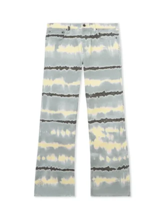 Pantalones de mezclilla Slim Relax con estampado Tie-dye en toda la prenda
