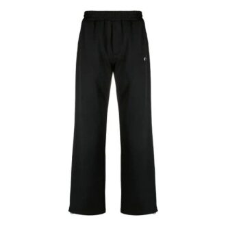 Pantalones deportivos casuales con logotipo bordado, versión primavera-verano 2021, negros