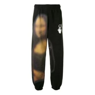 Pantalones deportivos con logotipo de Mona Lisa para hombre, color negro
