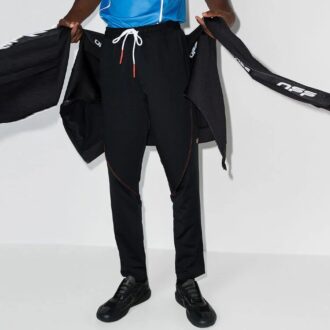 Pantalones deportivos de cordón rectos Off-White para hombre FW21/Pantalones/Joggers, corte ajustado, negro