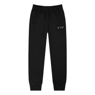 Pantalones deportivos de la colección primavera-verano 2021 con letras del logotipo, corte holgado, color negro