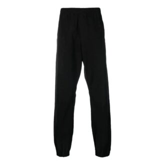 Pantalones deportivos de punto de tejido liso para hombre Off-White, con pies integrados, color negro