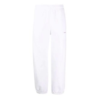 Pantalones deportivos Off-White para hombre, colección primavera-verano 2022, color liso con estampado de flechas, corte holgado, color blanco