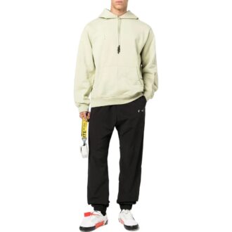 Pantalones deportivos Off-White para hombre FW22 con estampado de logotipo, estilo jogger, color negro