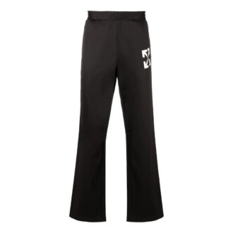 Pantalones deportivos/pantalones/joggers casuales Off-White para hombre FW22 con estampado de flechas, color negro