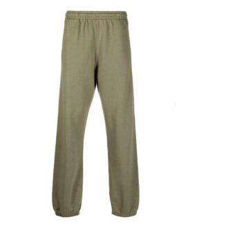 Pantalones deportivos/pantalones/joggers de color liso con cintura elástica Off-White para hombre FW21, corte holgado, verde
