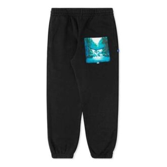 Pantalones deportivos/pantalones/joggers negros estampados Off-White para hombre
