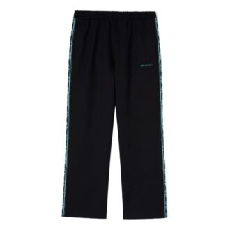 Pantalones deportivos/pantalones/joggers Off-White para hombre con tiras con logotipo brillante, versión en negro