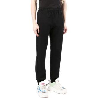 Pantalones deportivos/pantalones/joggers Off-White para hombre de la colección SS22 con estampado de logotipo alfabético en color liso, versión en negro