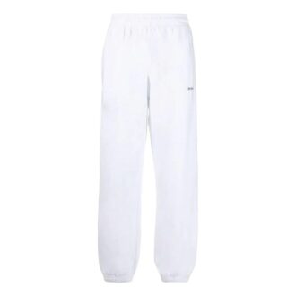 Pantalones deportivos/pantalones/joggers Off-White para hombre de la temporada primavera-verano 2022, de color liso con estampado de logotipo y rayas, versión en blanco