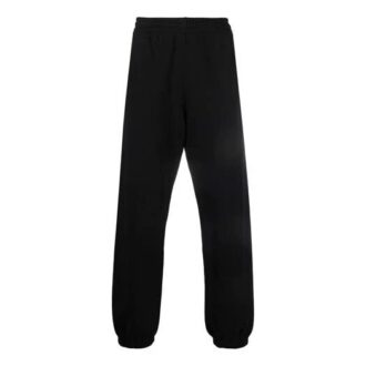 Pantalones deportivos/pantalones/joggers Off-White para hombre FW21 con estampado de logotipo de Arrows, color negro