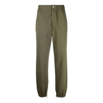 Pantalones deportivos/pantalones/joggers Off-White para hombre FW21 de color liso, corte holgado, verde