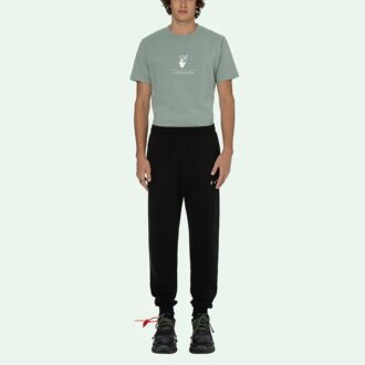 Pantalones deportivos/pantalones/joggers Off-White para hombre SS21 con logo en negro