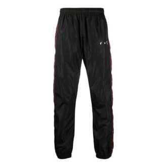 Pantalones deportivos/pantalones/joggers Off-White para hombre SS21 con logotipo, color negro