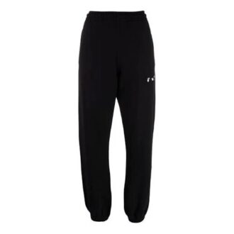 Pantalones deportivos/pantalones/joggers Off-White para hombre SS21 con logotipo, negros