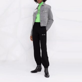 Pantalones deportivos/pantalones/joggers Off-White para hombre SS21 con logotipo, negros