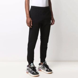 Pantalones deportivos/pantalones/joggers Off-White para hombre SS21 de color liso con logotipo, negros