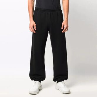 Pantalones deportivos/pantalones/joggers Off-White para hombre SS22 con rayas diagonales, color negro