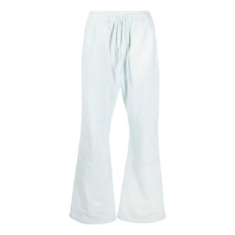 Pantalones deportivos/pantalones/joggers Off-White para hombre SS22 de color liso con cordón de ajuste, azul claro