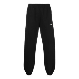 Pantalones deportivos/pantalones/joggers Off-White para hombre, temporada Otoño-Invierno 2022, color liso, versión en negro