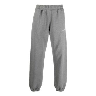 Pantalones deportivos/pantalones/joggers Off-White para hombre, temporada primavera-verano 2022, de corte holgado, con rayas de color liso, grises