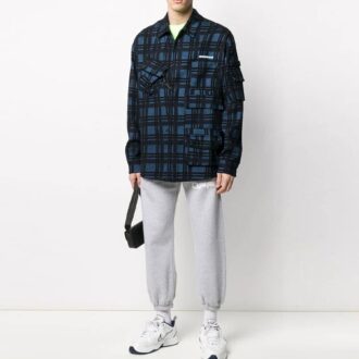 Pantalones deportivos/pantalones/joggers para hombre Off-White con estampado de logotipo, color gris claro