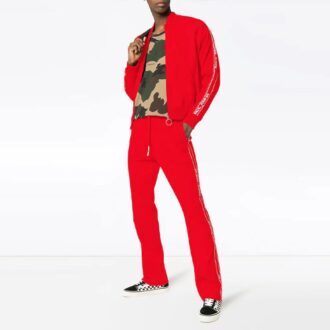 Pantalones deportivos/pantalones/joggers rojos de corte holgado con logo para hombre de Off-White