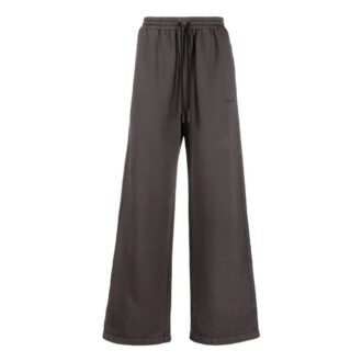 Pantalones deportivos rectos holgados con estampado de rayas de un solo color para hombre de Off-White, color gris