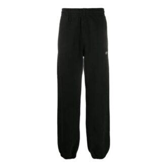 Pantalones deportivos rectos negros para hombre de Off-White
