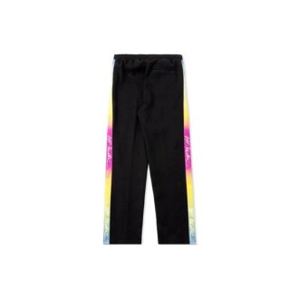 Pantalones deportivos retro con logo de goma, negros