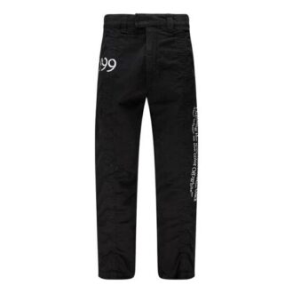 Pantalones estampados FW20 para hombre, negros