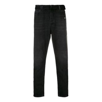 Pantalones holgados negros de estilo casual para hombre de Off-White