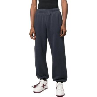 Pantalones informales de algodón a juego Off-White para hombre, colección primavera-verano 2022, color azul otoño