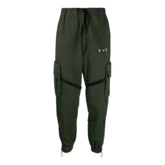 Pantalones largos cargo casuales de la temporada primavera-verano 2021, corte holgado, color verde
