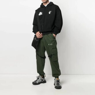 Pantalones largos cargo casuales de la temporada primavera-verano 2021, corte holgado, color verde