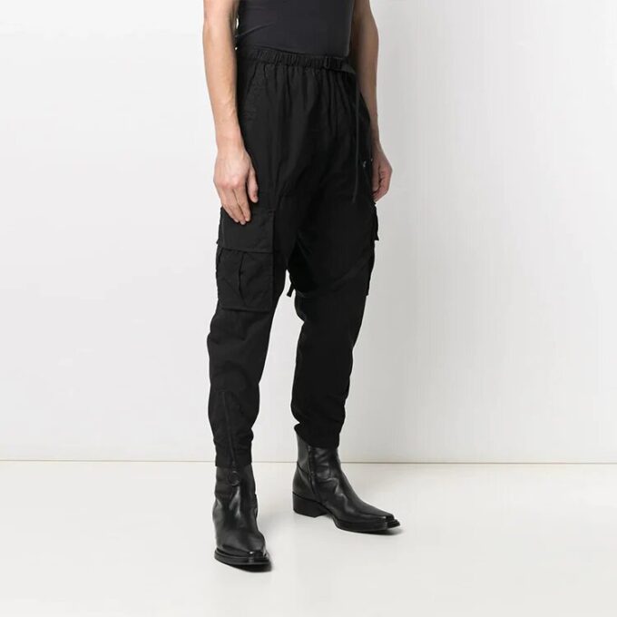 Pantalones largos cargo con logo Parachute SS21, negros