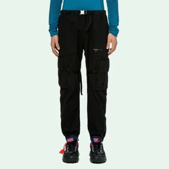 Pantalones largos cargo negros para hombre de Off-White