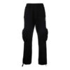 Pantalones largos cargo Off-White para hombre FW21 con logo alfabético, corte holgado, color negro