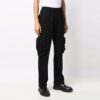 Pantalones largos cargo Off-White para hombre FW21 con logo alfabético, corte holgado, color negro
