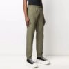Pantalones largos casuales con logo FW21, versión estándar, verde oscuro