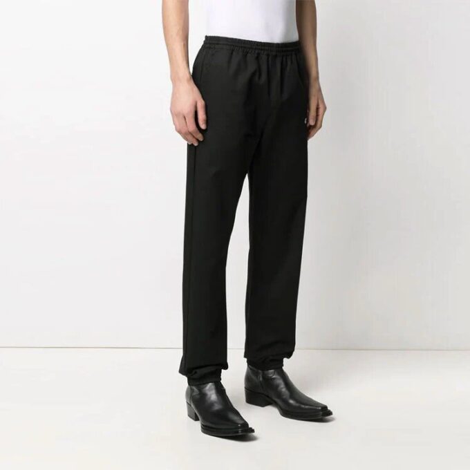 Pantalones largos casuales con logo SS21, color negro