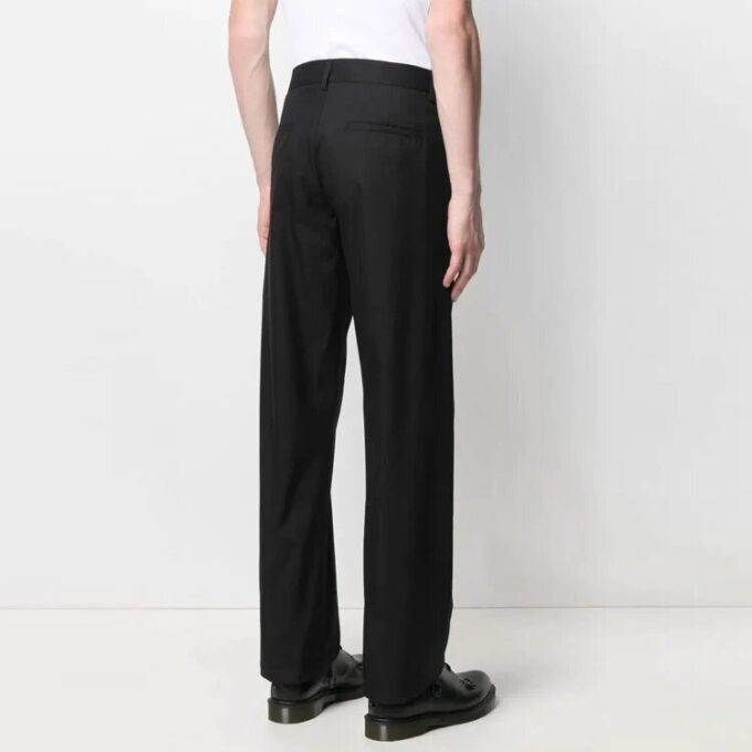 Pantalones largos casuales con patrón de logotipo SS21, versión en negro