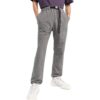 Pantalones largos casuales de color liso con cinturón Off-White para hombre FW22, color gris