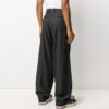 Pantalones largos casuales de color liso para hombre Off-White, corte holgado, color gris
