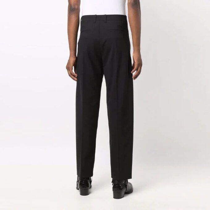 Pantalones largos casuales de color liso para hombre Off-White FW21, color negro